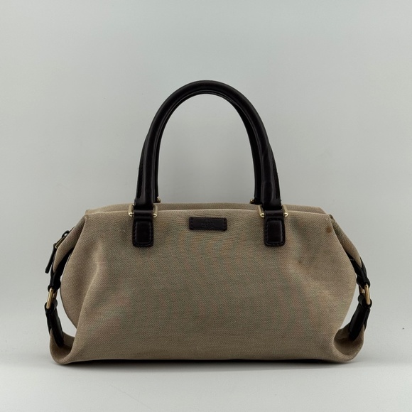 Gucci Canvas Top Handle Bag - Picture 1 of 11